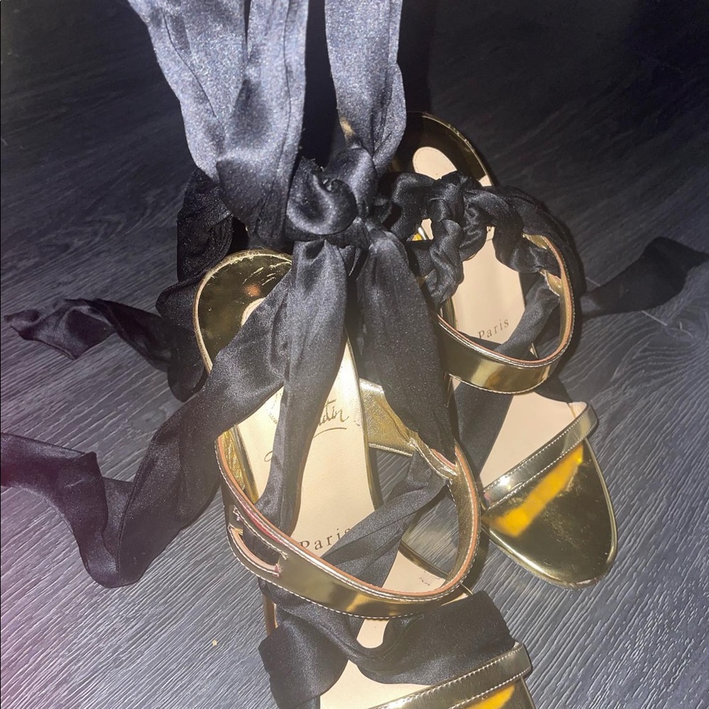 Christian Louboutin Tie Up Heels - Picture 8 of 11